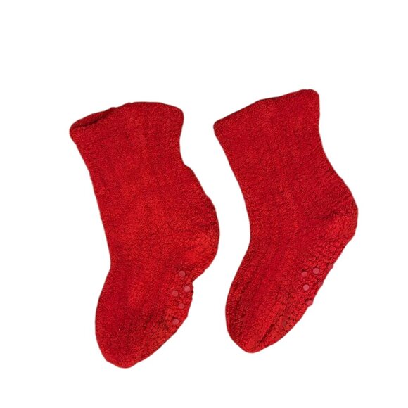 Women’s Red Slipper Socks - Picture 2 of 3